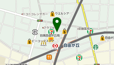 パソコン教室アビバ 自由が丘校の地図画像