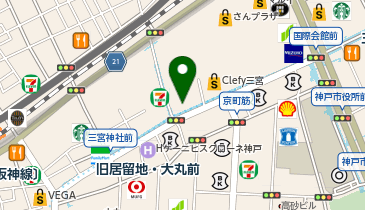 パソコン教室アビバ 三ノ宮校の地図画像