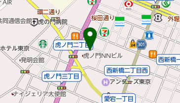 東急虎ノ門ビルの地図画像