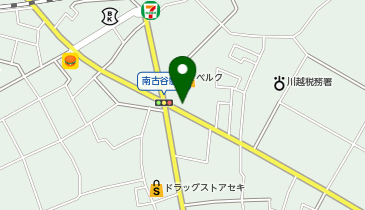 ムサシノクリーニング ベルク南古谷店の地図画像