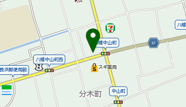 餃子の雪松 長浜店の地図画像
