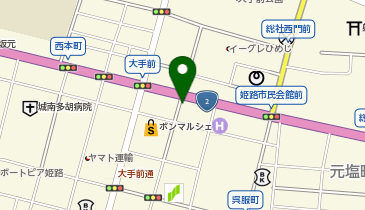 餃子の雪松 姫路綿町店の地図画像