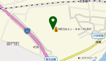 ハイリブクリーン MEGAドン・キホーテUNY美濃加茂店の地図画像