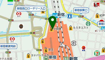 永坂更科 布屋太兵衛 新宿地下鉄ビル店の地図画像