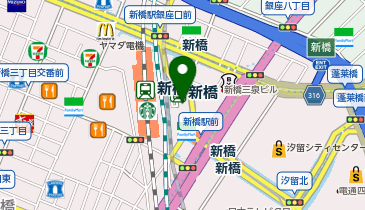 サックスバー アナザーラウンジ 新橋店の地図画像