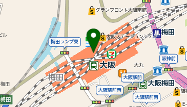 日本旅行 TIS(ティス)梅田支店の地図画像