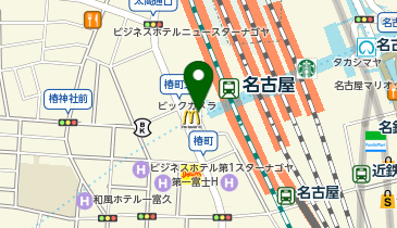 エスカ地下街ツアーバスカウンターの地図画像