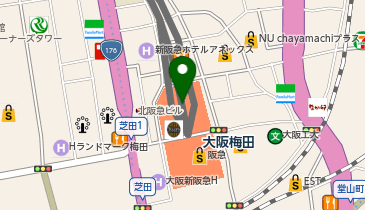 クイーンズウェイ 梅田阪急三番街の地図画像