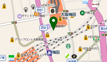 カラーフィールド 梅田店の地図画像