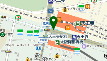 shop(ショップ)無 ekimo天王寺店の地図画像