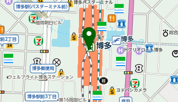 駅弁処博多の地図画像