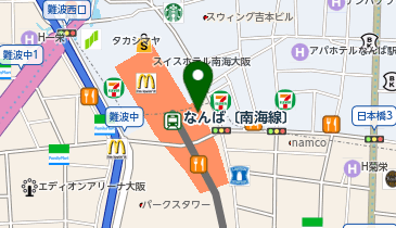 ナチュラルガーデン なんばCITY店の地図画像