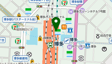 おみやげ街道博多の地図画像