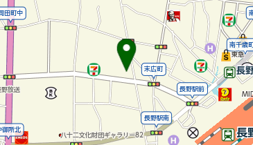 ニチイ 長野教室の地図画像