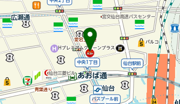 e-SPORTS CAFE AIM(イースポーツ カフェ エイム) 仙台店の地図画像