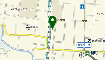 唐揚げ おか田 新町店の地図画像