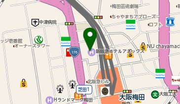 ステーキ五郎カレー 梅田茶屋町店の地図画像