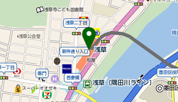 イシイクリニック美容研究所 浅草分室の地図画像