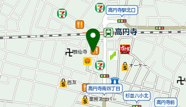 肉玉そばおとど 高円寺店の地図画像