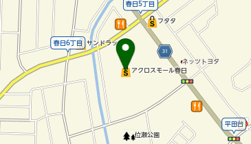 雑貨館インキューブ アクロスモール春日店の地図画像