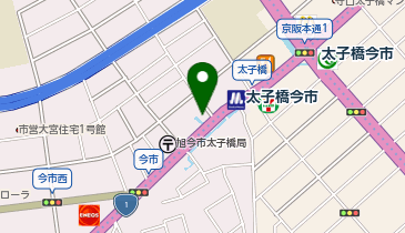 餃子の雪松 大阪太子橋店の地図画像