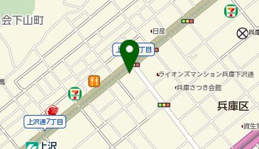 餃子の雪松 下沢通店の地図画像