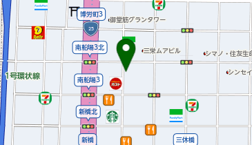 フェリス美容学院 大阪 心斎橋校の地図画像