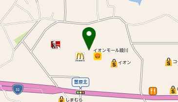 乃が美はなれ イオンモール綾川店の地図画像