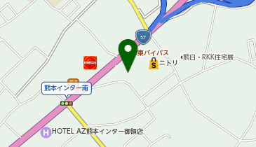 ライコランド 熊本インター店の地図画像