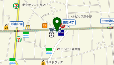 メルカティーノ 新中野の地図画像