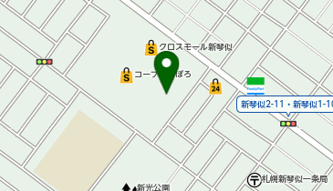 あいすの家 新琴似店の地図画像