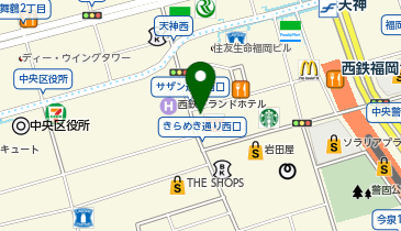 スマイルプラザ 天神西通り店の地図画像