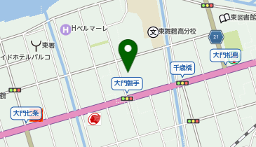 舞鶴市多世代交流施設 まなびあむの地図画像