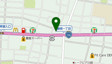 鶏笑 川崎大師店の地図画像