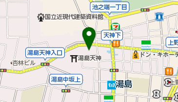 湯島東宝ビルの地図画像