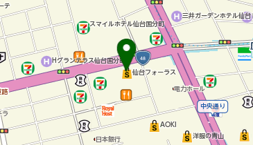 サワー&ビアガーデン 星空下のミートマンの地図画像