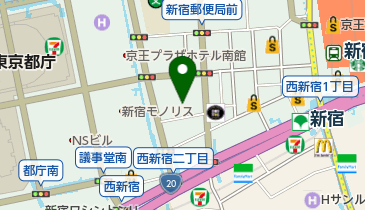 新宿サンエービルの地図画像