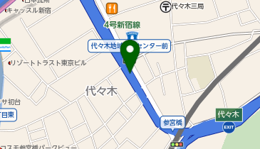 西参道自転車集積所の地図画像