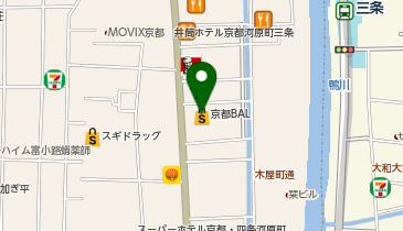 祇園 ない藤 京都BAL店の地図画像