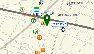 ヒラメカ下北沢の地図画像