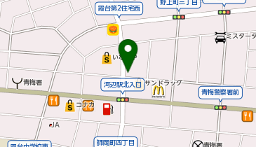 餃子の雪松 青梅店の地図画像