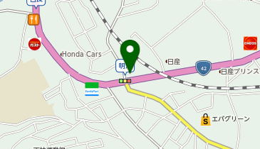 餃子の雪松 田辺店の地図画像