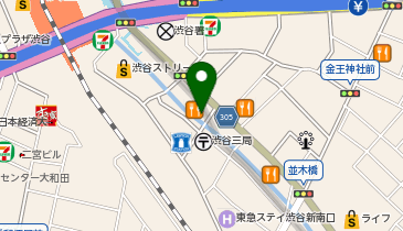 ごちとん 渋谷新南口店の地図画像