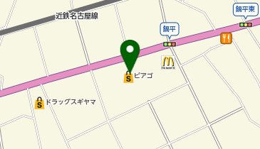 いずもやクリーニング ドン・キホーテUNY十四山店の地図画像