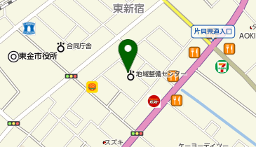 東金県税事務所の地図画像