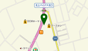 からあげ専門 まつむら商店 北上店の地図画像