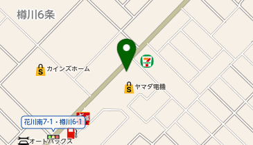 石狩魂心家の地図画像