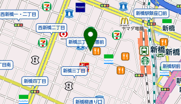 TREE&TREE's(ツリーアンドツリーズ) 新橋店の地図画像