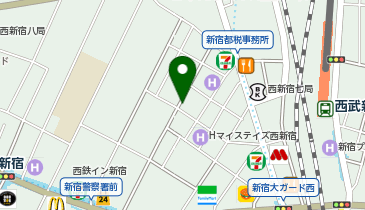 ベリーメリーミュージックスクール 新宿校の地図画像