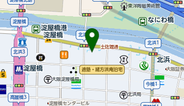 淀屋橋スクエアビルの地図画像